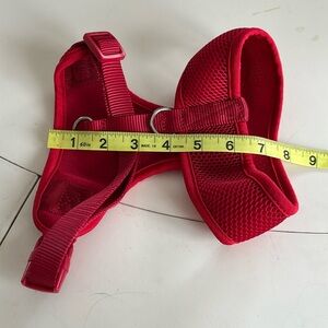 🍁💐NWOT Bright Red Dog Harness with Adjustable Straps and Breathable Fabr…